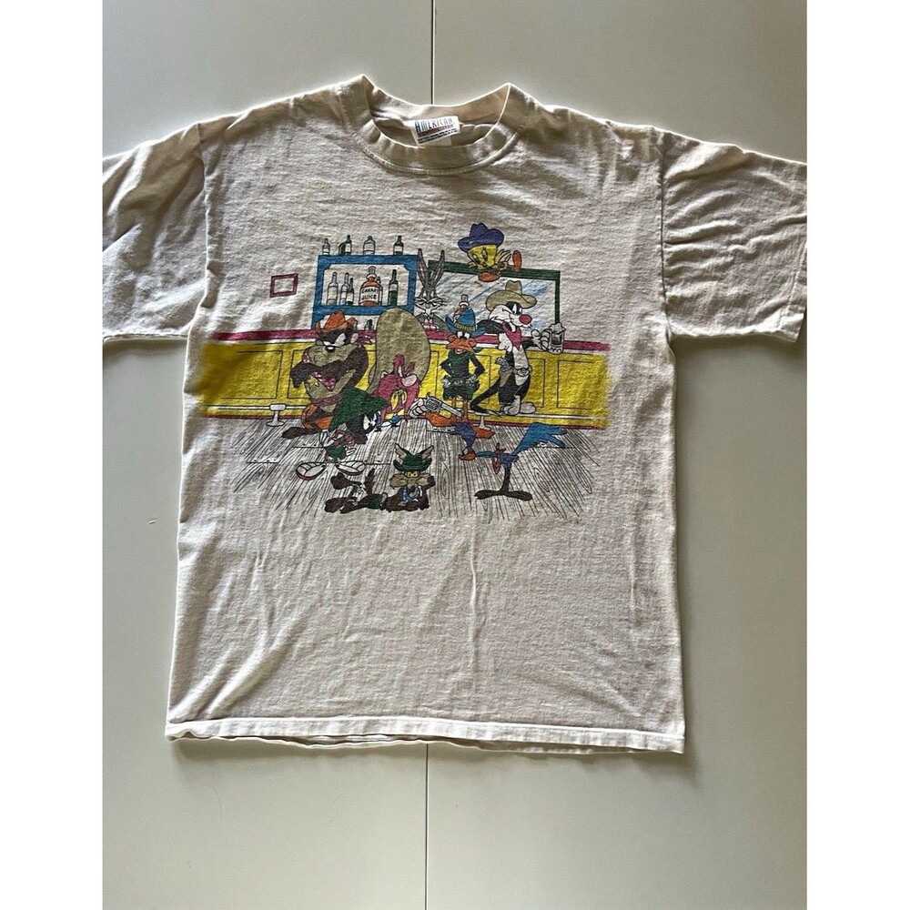 American Characters Vintage 90s Looney Tunes Double-Sided Graphic T-Shirt - L